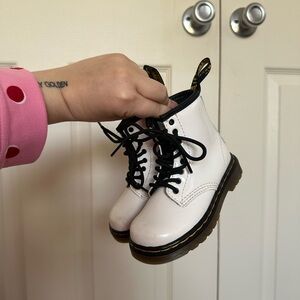Dr marten White Kids combat Boots